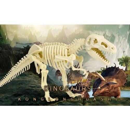 DIY dinosaur fossil archaeology toy set Dinosaur exploring game set for children