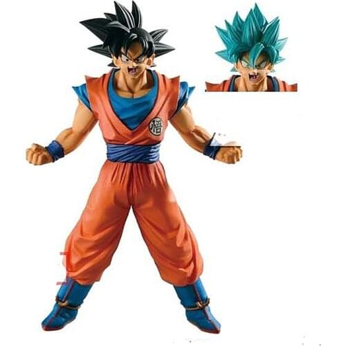 Dragon Ball Z Super Saiyan Goku PVC Action Figure Changing Face Goku Collection Model Toy Childs Birthday Gift
