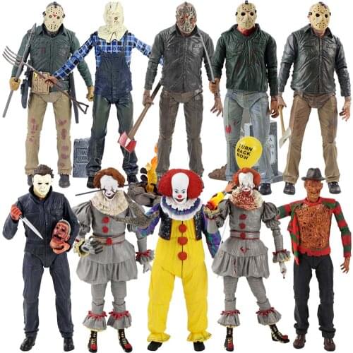 19cm NECA Clown PVC Action Figure Model Toys Doll Birthday Gifts For Children