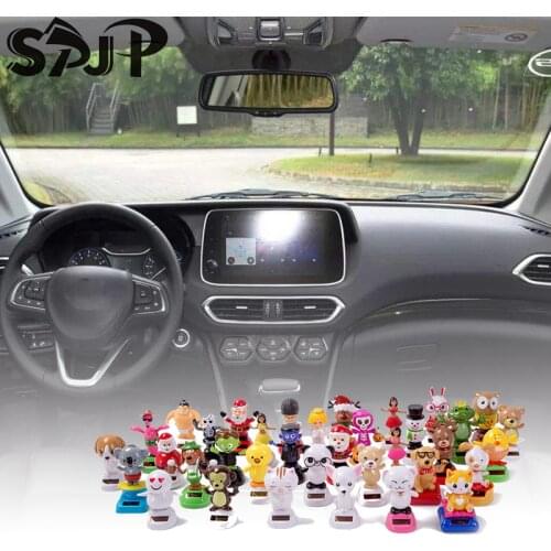 Solar Powered Halloween Christmas Swinging Dancing Animated Bobble Toy Gift Novelty Happy Dancing Solar Toy Car Decor Ornaments