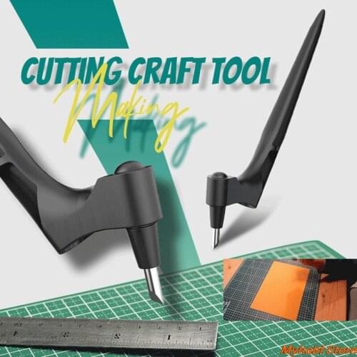 DIY Craft Cutting Tools Hand-Held Carving Knife 360-Degree Rotating Utility Knife for Paper Cutting Scrapbooking Blade Cutter