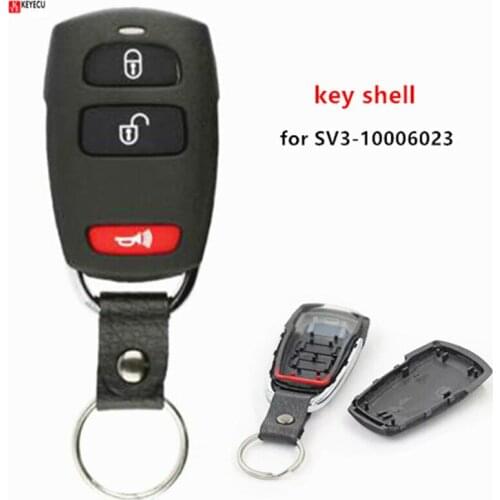 Keyecu Keyless Entry Remote Control Car Key Shell Case for Kia Sedona 2006 2007 2008 2009, Fob 2+1/ 3 Buttons - SV3-10006023