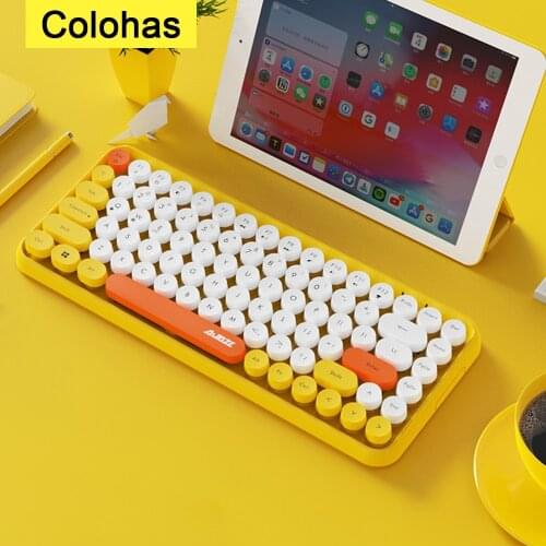 Bluetooth-compatible Keyboard For iPad Tablet Macbook iPad Keypad Silent Wireless Keyboard For Phone Laptop Computer PC Gamer