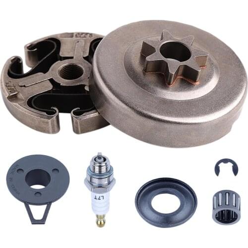 .325" 7 Spline Clutch Drum Assembly Sprocket Kit For Husqvarna 362 365 371 372 372XP 385 570 575XP Replace 503 93 95-71