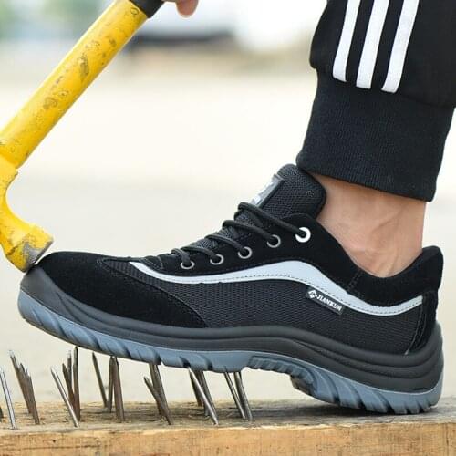 Indestructible Steel Toe Cap Construction Protective Sneaker for Men Boots Men Work Safety Shoes Designer Trekking Shoes