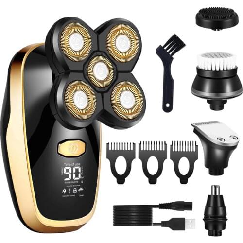 SURKER 5 In 1 Hair Trimmer Electric Hair Clipper Powerful Barber Hair Cutting Machine Cord&Cordless