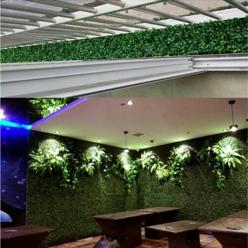 New 25CM*25CM Artificial Grass plastic boxwood mat topiary tree Milan Grass for garden home wedding decoration Artificial Plants