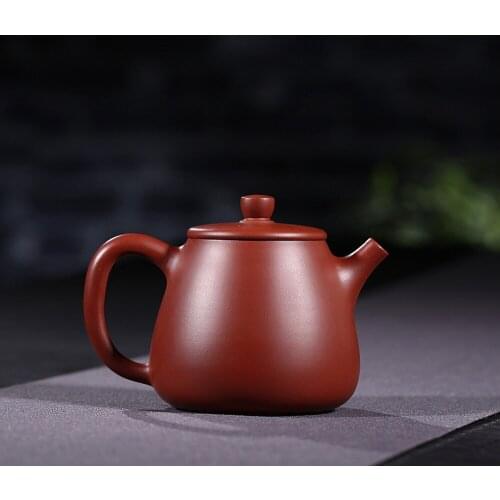 Yixing authentic purple sand ore Zhu mud Dahongpao high stone tea pot 200cc famous handmade teapot