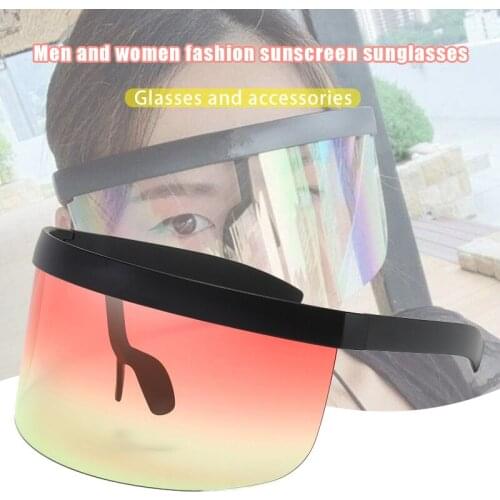 Oversized Anti-peeping Anti-saliva Protective Sunglasses Outdoor Anti-UV Eye Protection Sunglasses -OPK