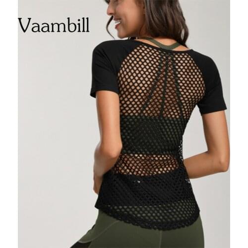 Sportswear Womens Sports Top Sports T-shirt For Women Fitness Sport Top Mesh Shirt Yoga Tops Woman Sexy Gym Sporty Workout Top