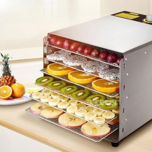 ST-03 Stainless Steel Food Air Dryer 6-Layer Household Electric Vegetable Meat Fruit Dryer Medicinal Material Food Dehydrator
