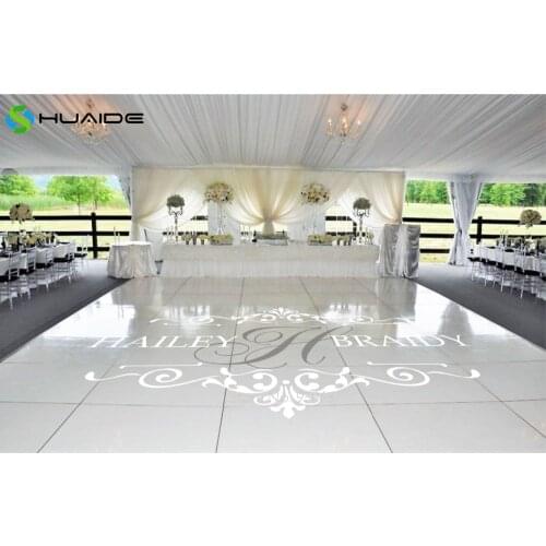 Wedding Floor Stickers Customize Bride Groom Names & Initial Available Removable Vinyl Wedding Dance Floor Monogram Decal ZA104