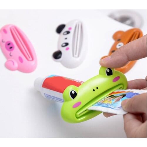 Toothpaste Device Tooth Paste Dispenser Cute Animal Toothpaste Squeezer Tube Plastic Dispenser Bathroom Accessories for Kids