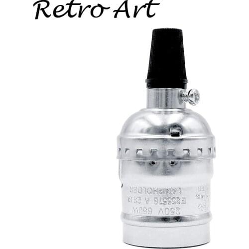 E26 E27 Metal Screw Lamp Socket vintage pendant Lamp Base lamp Holder