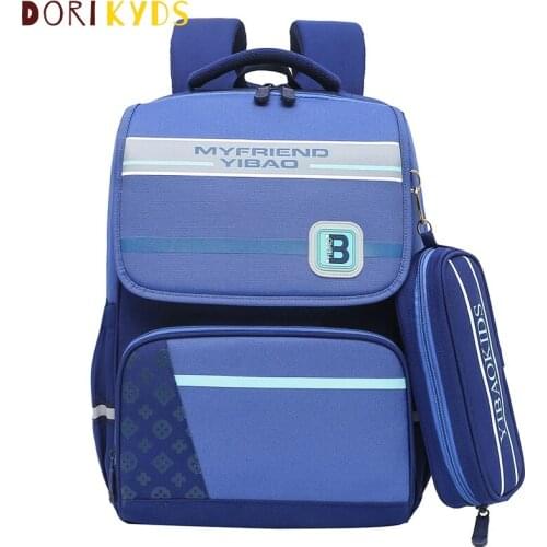 Primary school students grade 1-3-6 large capacity contrast color childrens backpack boys' and girls' senior Backpack