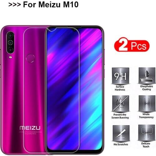 2PCS Tempered Glass For MEIZU C9 PRO Screen Protector Toughened 9H Protective film For MEIZU C9 Case Glass For Meizu M10 6.5"