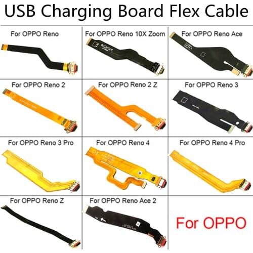 USB Charger Charging Port Dock Connector Board Flex Cable For Oppo Reno Z 2 3 4 Pro ACE 2 10x Zoom Replacement Part