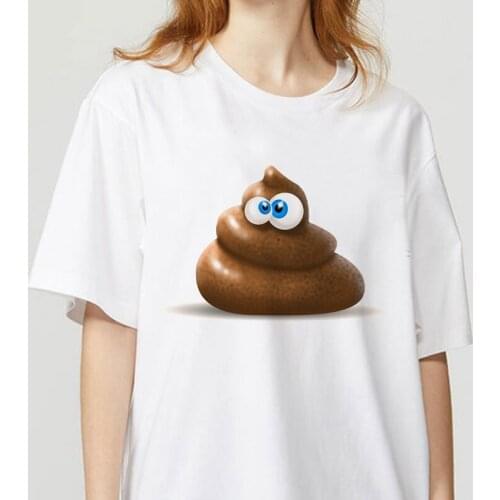 New hot sale printed kawaii cartoon T-shirt women casual Funny spoof theme short-sleeved shirt women summer T-shirt