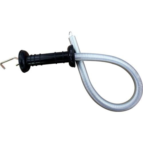 2 Set Electric Fence Spring Door Handle Pasture Breeding Pig Horse Cattle Sheep Power Grid Tension Spring stretching 5m
