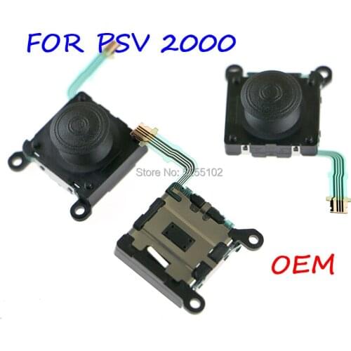 20PCS White Black For PSV2000 3D Button Analog Sticks Thumbstick Replacement Parts for PS VITA PSV 2000 Analog Joystick