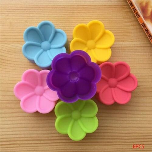 6Pcs 5cm Flower Petal Silicone Mold Form To Bake Fondant Mold Formas Silicone Mould Chocolate