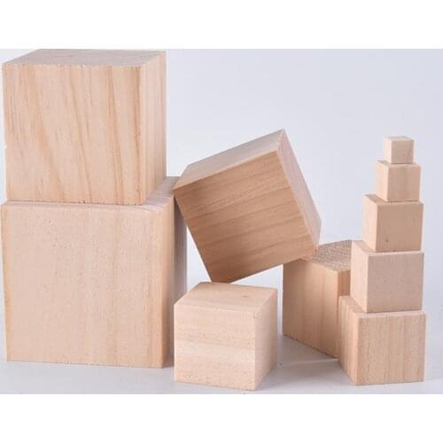 8pcs35*35*35mm Pine Wood Diy Small Making Sand Table Material Hut Accessories Handmade Dmall Wooden Block
