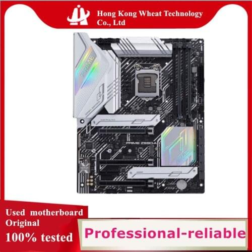 For ASUS PRIME Z590-A Motherboard Socket LGA 1200 M.2 nvme ssd For Intel Z590 Used Original Desktop Mainboard