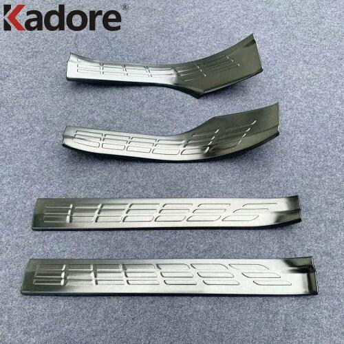 For Toyota Raize 2019 2020 2021 Stainless Steel Door Sill Scuff Plate Cover Trim Door Protector Guard Pedal Sticker Car Styling
