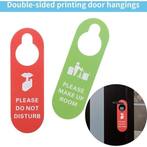 Tag Hotel Bulletin Board Double-sided Door Hanger Tags Cleaning Label Do Not Disturb Signs Door Knobs Hanger Pendant