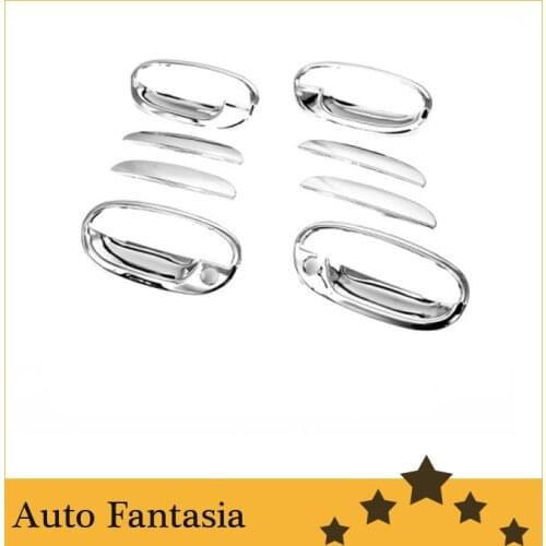 Flexible chrome trim Chrome Door Handle Cover for Chevrolet Matiz / Spark 05-09-Free Shipping