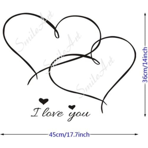 Hot Love Home Decor Modern Acrylic Decoration For Baby Kids Rooms Decor Sticker Mural