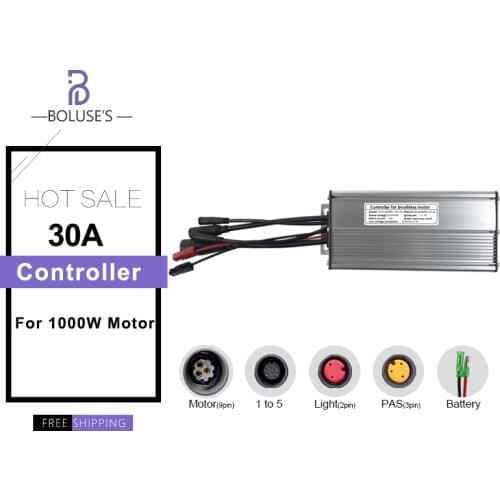 EBike Accessorice Square wave Controller KT30A Waterproof Controller with LCD4 LCD5 Display For 48V 1000W Motor Electric bike