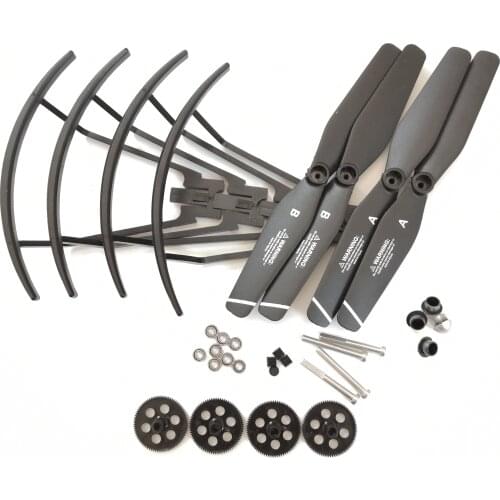 S167 S166 S167GPS RC drone Quadcopter spare parts bearings Aluminum shaft gears blades propeller guard