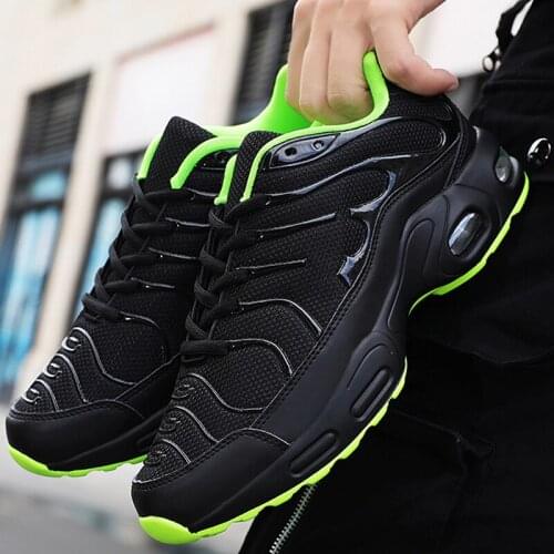 Fashion Men Running Shoes 2021 Arrival Comfort Breathable Anti-Odor Mans Air Cushion Bounce Sneakers Plus Size 46 47 Male Shoes