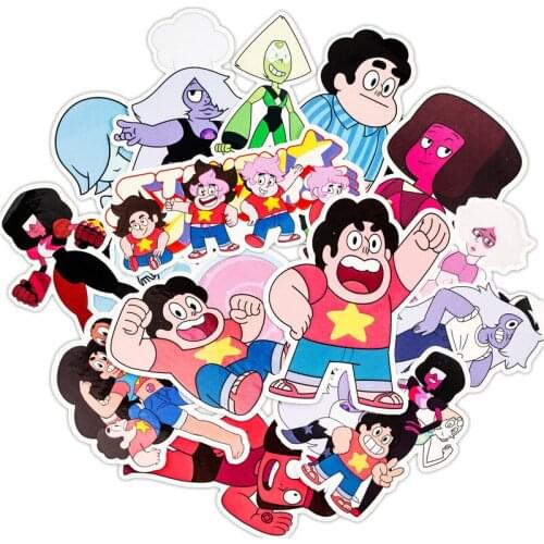 53pcs Steven Universe Stickers Set Sticker For Luggage Skateboard Laptop Motorcycle Phone PVC Funny Stickers