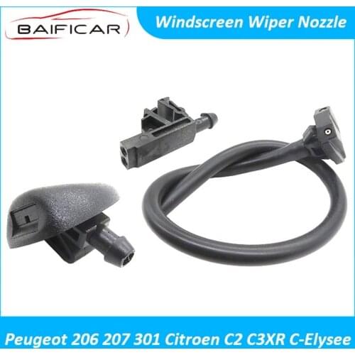 Baificar Brand New Quality Windscreen Wiper Nozzle Windshield Washer Cleaner For Peugeot 206 207 301 Citroen C2 C3XR C-Elysee