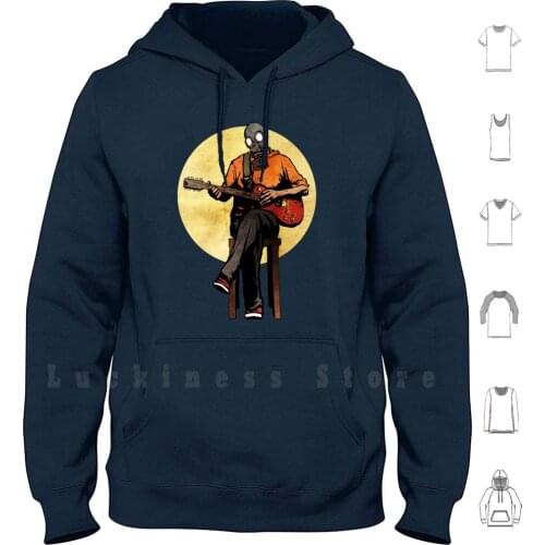 Oh Well , I'm Tired And So Weary hoodies long sleeve Matthew Dunn Matthewdunnart Gas Mask Cool Comic Horror Retro Black
