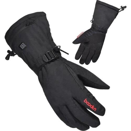 Rechargeable Electric Heated Gloves with 3000mAh Li-ion Batteries for Men Women Waterproof Warm Gloves for Motorcycle Gloves
