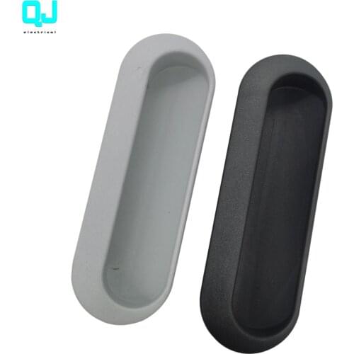 Plastic handle clasp iron cabinet door clasp box lock ls6680 handle ABS square black plastic dark handle