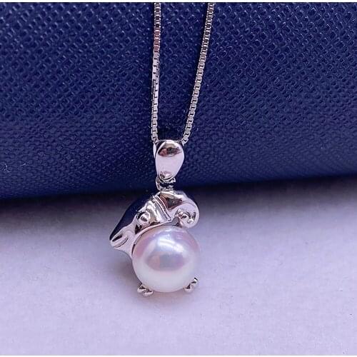Sinya pure 925 silver pearl pendant add Clavicle chain charm necklace hot sale women Mum lover Jewelry