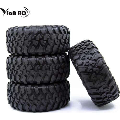 RC 120MM 1.9" Rubber Rocks Tires for 1:10 RC Rock Crawler Axial SCX10 Canyon Trail 105Rims TRX4 TRX6 #8174
