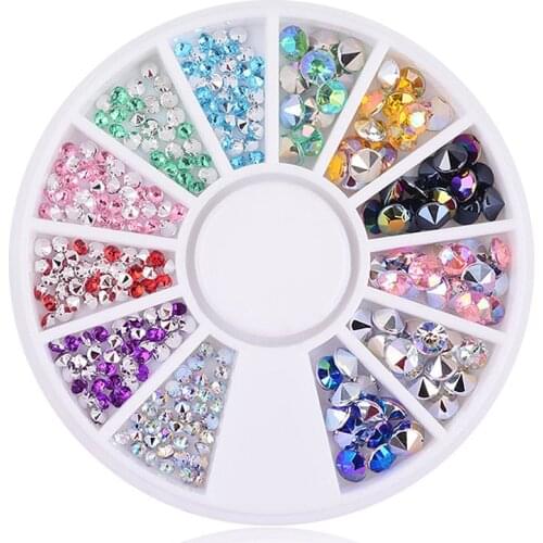 Silver Spire Apex Rhinestone Craft Decoration FlatBack Cabochon Embellishments For Scrapbooking Accessories Nail Art DIY