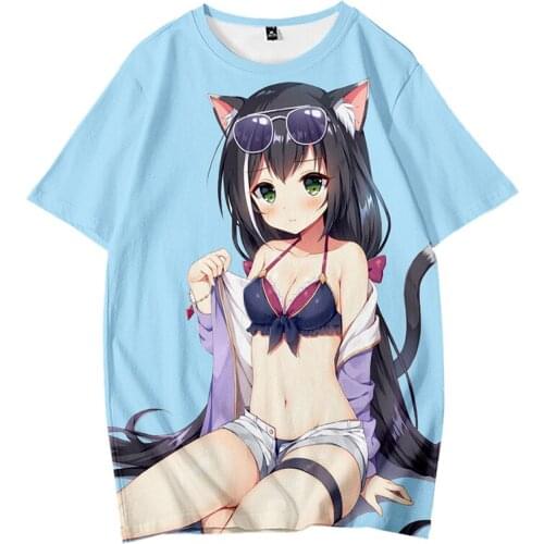 High-Q Unisex Anime Princess Connect! Re:Dive Pecorine T-Shirt Tee T Shirt Princess Re:Dive Short Cotton Casual T-Shirt TShirt