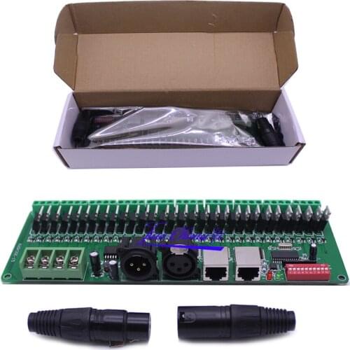 LED Strip Controller 30 Channel DMX 512 RGB DMX Decoder LED Dimmer Driver 12V