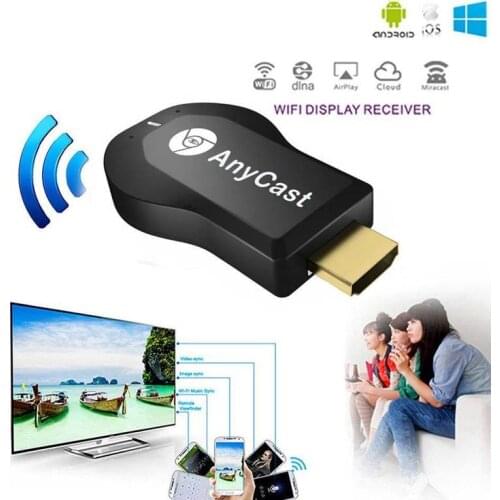 M2 Plus TV stick Wifi Display Receiver Anycast DLNA Miracast Airplay Mirror Screen HDMI-compatible Android IOS Mirascreen Dongle
