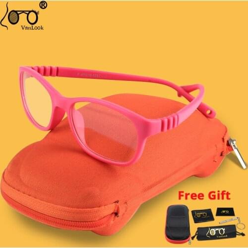 VANLOOK Glasses for Girls Boys Kids Teenage Anti Glare Blue Light Blocking Screen Childrens Computer Gaming Silica w/ Case