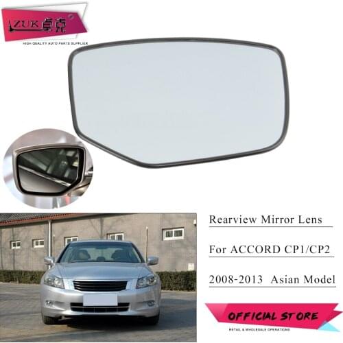 ZUK Exterior Heating Rearview Mirror Glass Side Mirror Lens For HONDA ACCORD 2008 2009 2010 2011 2012 2013 CP1 CP2 Asian Model