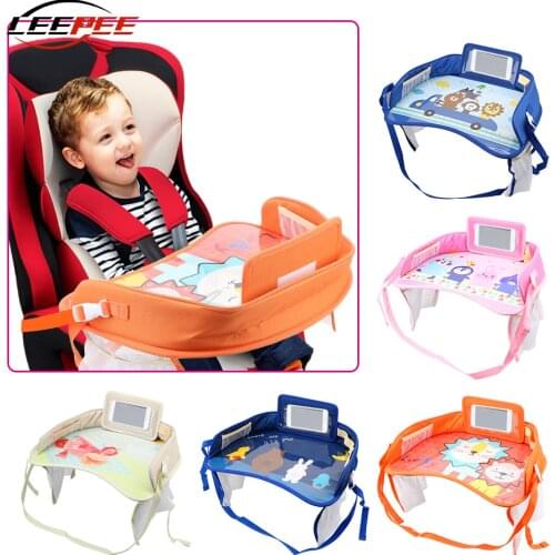 LEEPEE Car Accessories Mini Table Drink Holder For Children Kids Baby Safety Seat Tray Fence Oxford Cloth Waterproof