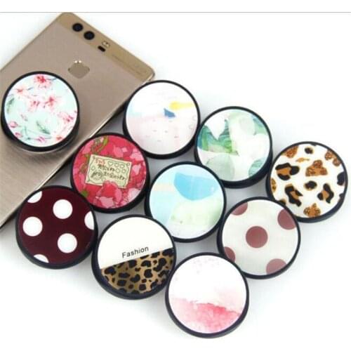 Wave Leopard Point Expanding Stand Grip Mount Phone Socket Fold Mobile Smartphones Pocket Desktop Bracket Phone Stand Holder