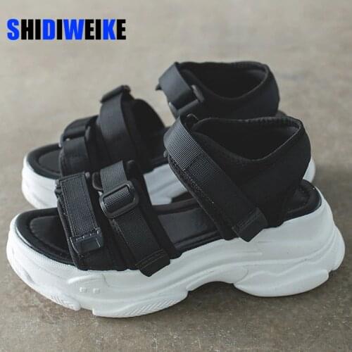 Gladiator Platform Womens Sandals 2021 Summer Fashion Women Chunky Beach Sandal Denim Comfortable Sandalias Mujer AB577